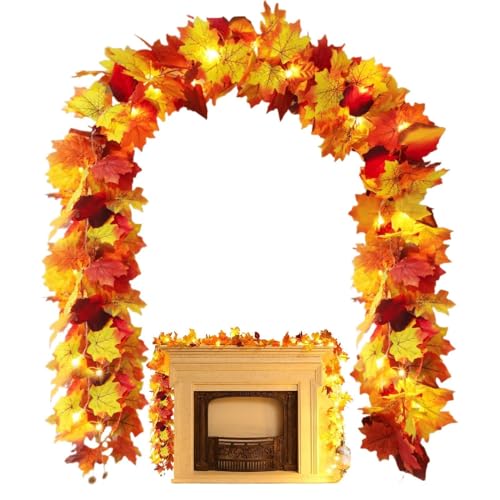 Guirlande de feuilles d'automne de 170 cm pour sublimer votre table de Thanksgiving