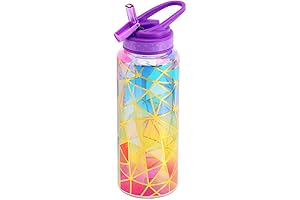 Home Tune Cute Water Bottle with Straw