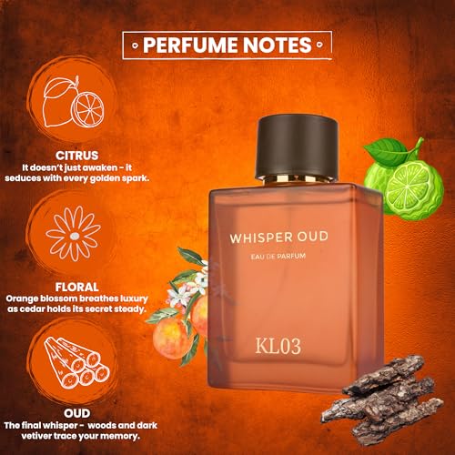 Image of Whisper Oud Unisex Eau de Parfum 100ml | Long-Lasting Luxury Perfume for Men & Women | Notes of Bergamot, Praline and Agarwood
