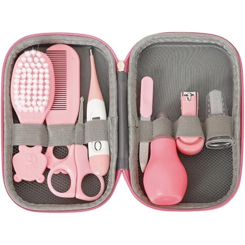 Luxylei Kit De Cuidado Y Cuidado De Salud del Bebé De 8 Piezas, Kit De Cuidado del Bebé Recién Nacido, Artículos Esenciales para Bebé Recién Nacido, Juego De Cuidado De Seguridad Portátil para Bebé