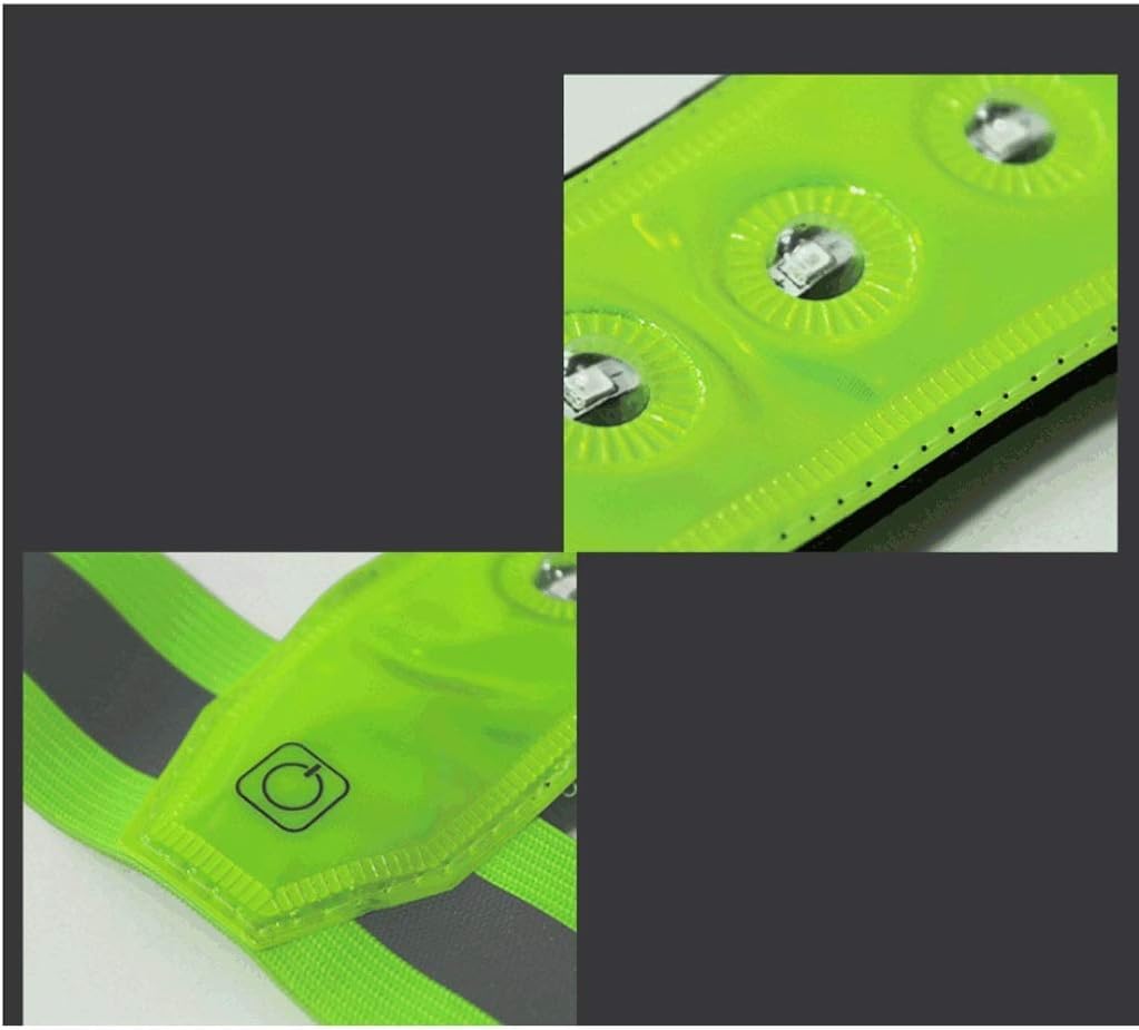 hi vis chaleco reflectante de alta visibilidad, Chaleco de seguridad Chalecos de seguridad reflectantes Chaleco reflectante transpirable con luz LED Chaleco reflectante ajustable