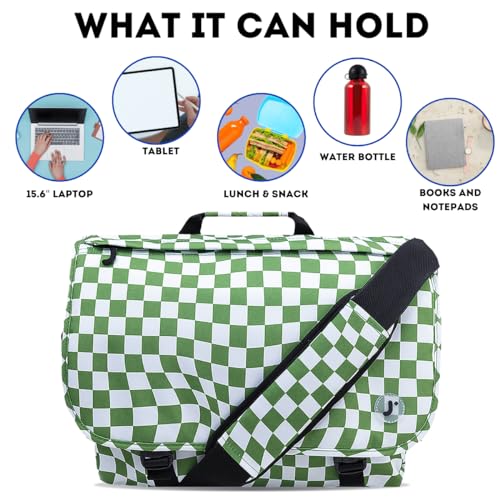 Image of J World New York Thomas Laptop Messenger Bag for Women & Men. Kids Computer Bookbag