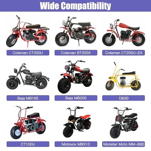 Image of Chain Tensioner Adjuster Bracket Kit with 8mm Chain Roller Replacement for Predator 212 224cc 196cc 79cc Engine Coleman Mini Bike CT200U CT200U-EX BT200X Baja DB30 MB200 Axis M200 Minibike Part