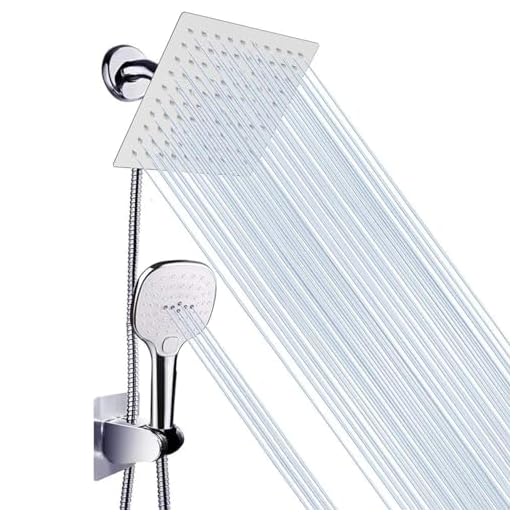 Chuveiro Ducha a Gás Soft Articulável Suspenso de Aço Inox com Combinação de Chuveiro de Mão