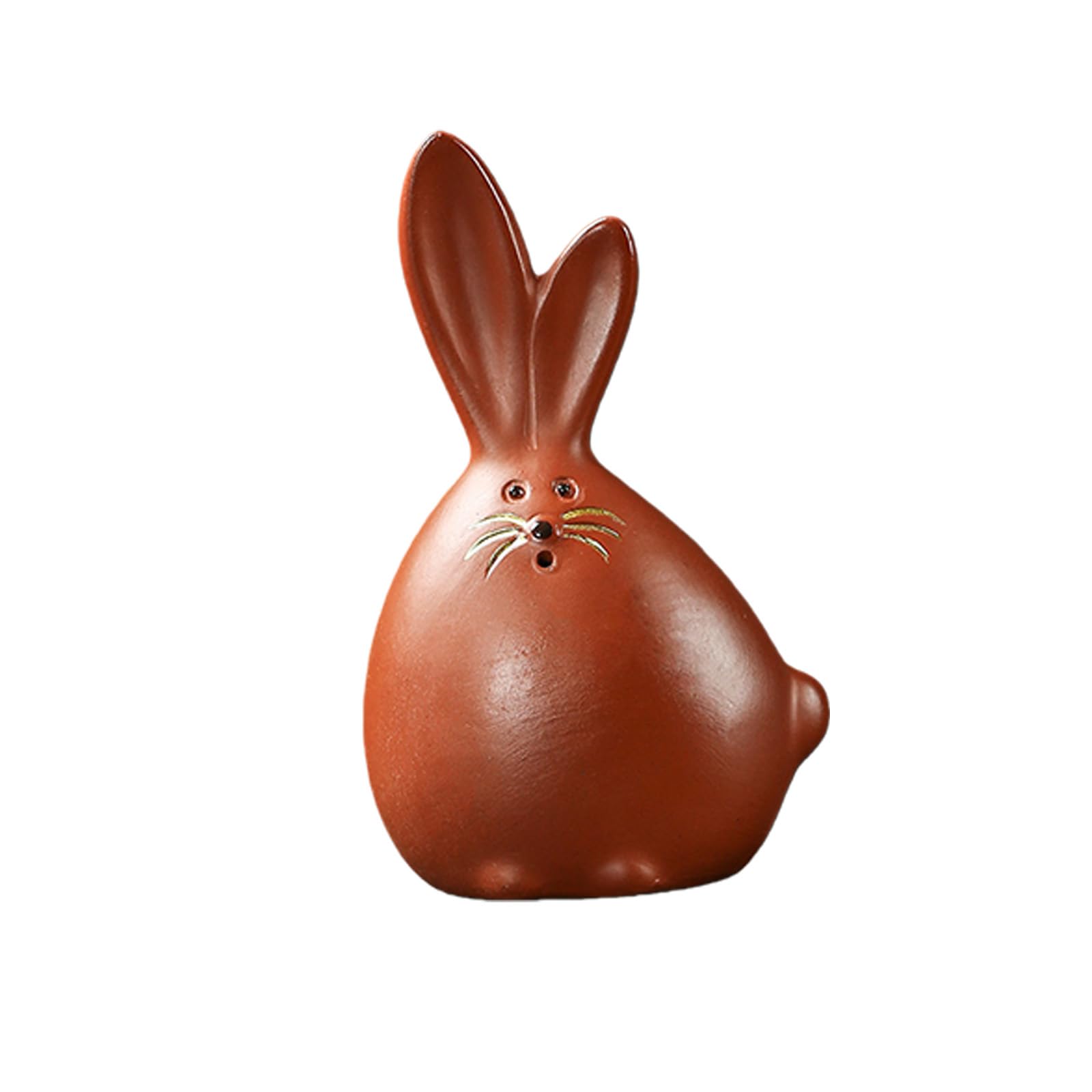 Fahoujs Functional Rabbits Teas Pet Absorbs Tea Crafted Grape Clay Sturdy Decor for Desk Display Rabbits Teas Pet