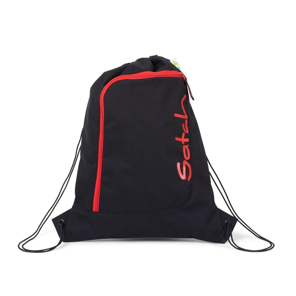 Satch Set Zaino Fire Phantom Articoli Scolastici Unisex Poliestere Riciclato Nero/Rosso