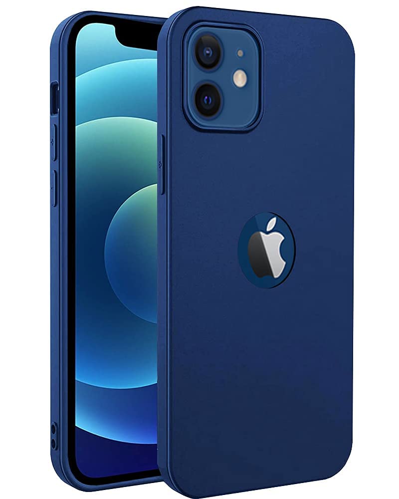 ExpressB® for iPhone 12 | 12 Pro Back Cover Case Matte Anti Scratch Slim Fit for Cover for iPhone 12 | iPhone 12 Pro [6.1] (Blue Soft - Logo Cut) (B09SGCLXD5) Amazon Price History, Amazon Price Tracker
