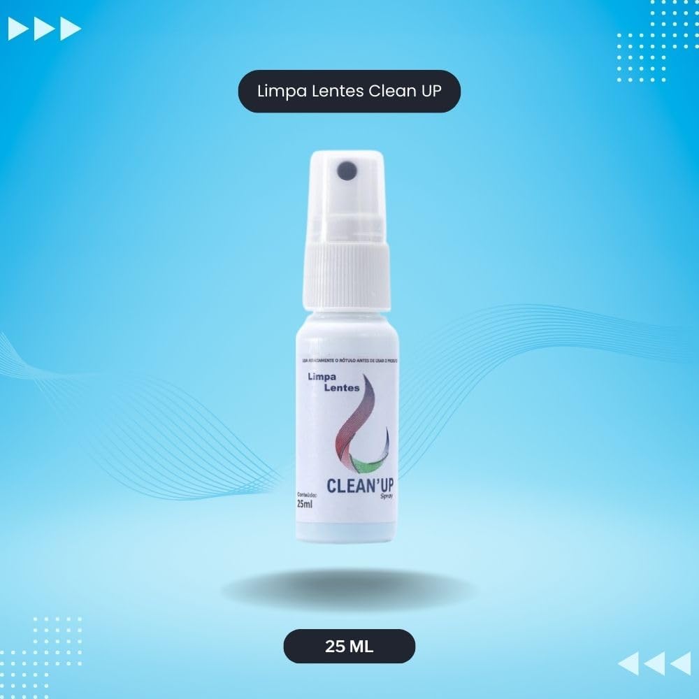 Kit 5 Limpa Lentes Clean Up 25ml Para Óculos Celular Computador Tablet