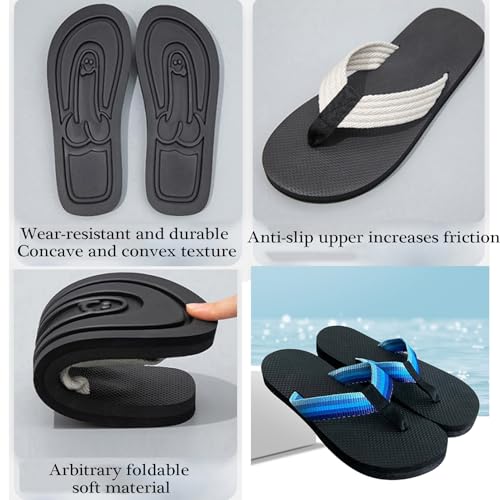 Hidden Shape Flops, Arch Support Funny Print Flip Flops for Men & Women, Comfortable, Quick-drying and Non-slip3