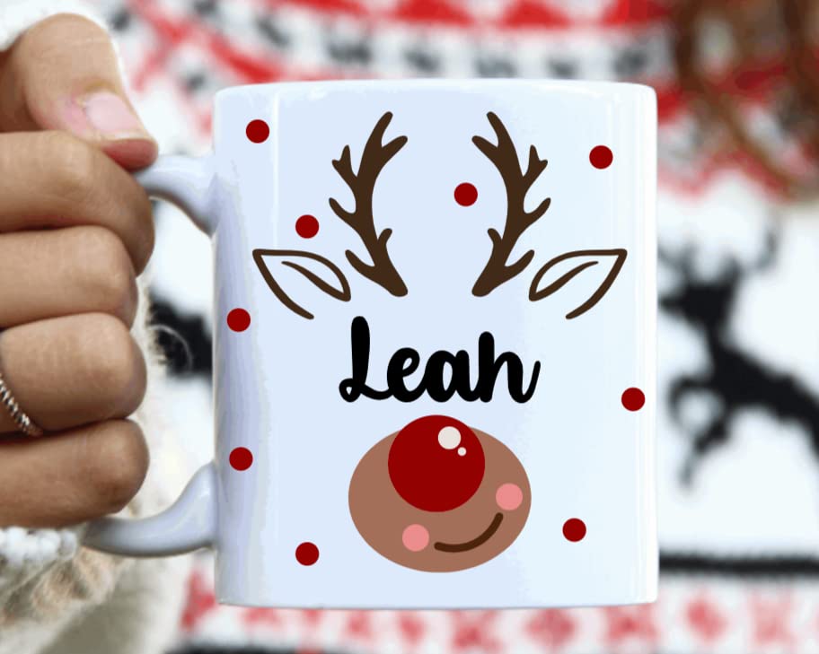 Christmas reindeer mugs