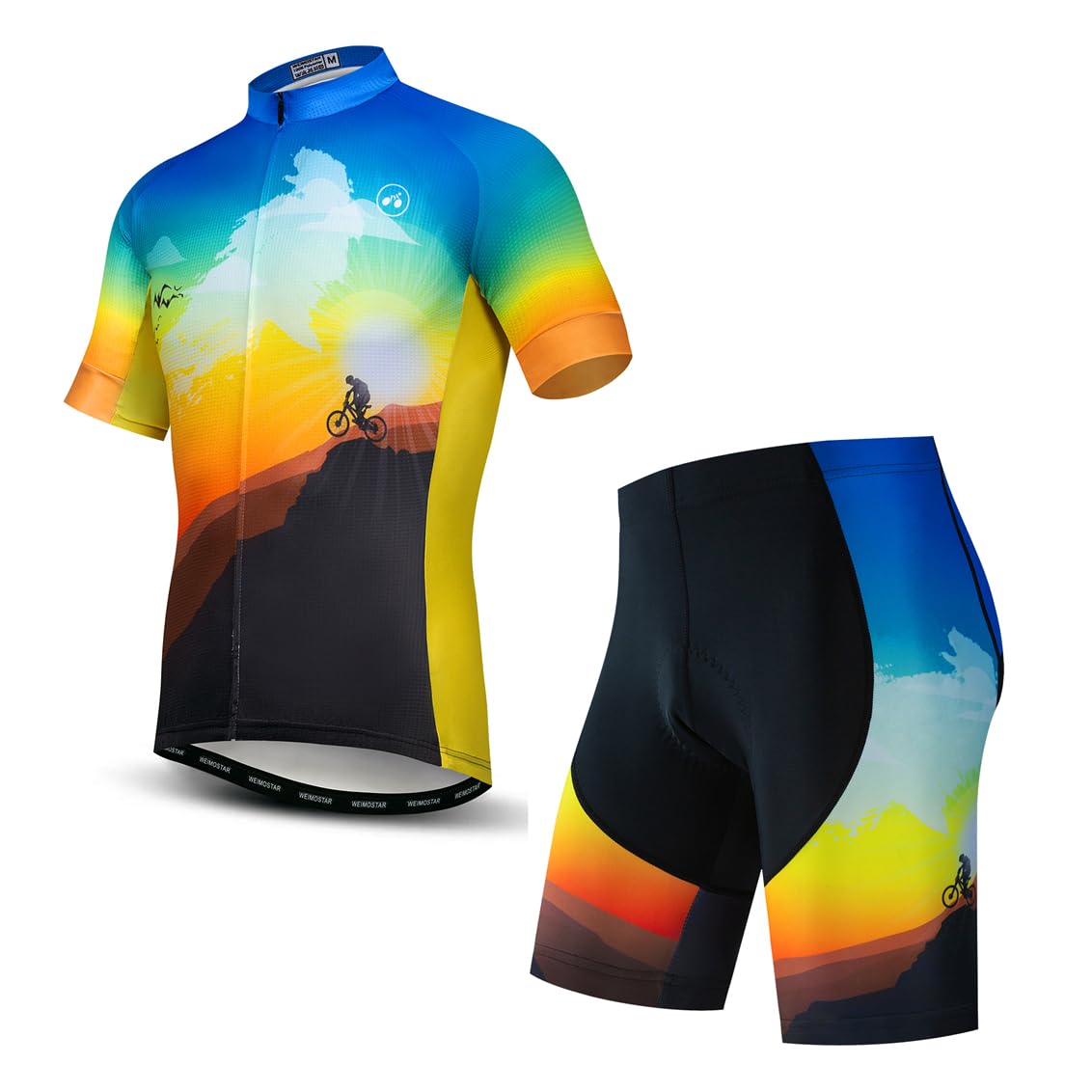 Hotlion Herren Radtrikot Sommer Kurzarm Rennrad Bekleidung M