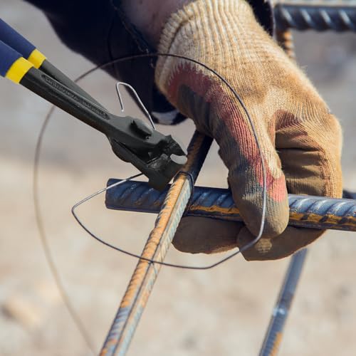 MANUFORE 3-tlg. Zangenset 200 mm (8) – Zimmermannszange, Endschneidezange, Monierzange – Robuste Zangen zum Entfernen von Nägeln oder Schneiden von Draht – Ideal für Bau, Werkstatt und Heimwerker