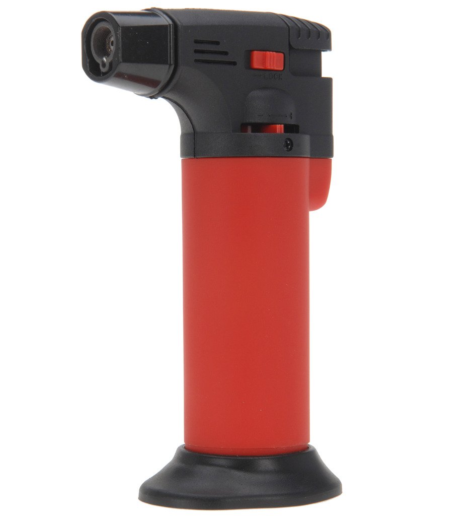 Creme Brulee Blow Torch Chefs Butane Cooks Gas Utility Burner Lighter Kitchen (Red)