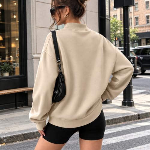 yakyamgi Oversized Mock Neck Sweatshirt Women 2026 Winter Casual Pullover - image 6