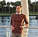 CC Perfect Slim Fit Crewneck Sweaters for Men | Lightweight Breathable Mens Sweater | Soft Fitted Pullover for Men Navy Blue