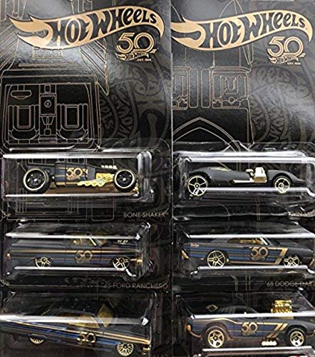 Hot Wheels Colección Aniversario 50o 1:64 Set 6 autos miniatura 2