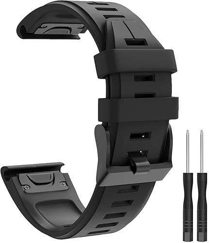 Correa de 0.866 in de ancho para Garmin Fenix 5 6 7, correa de reloj de ajuste rápido compatible con Garmin Fenix 5 Plus/Fenix 6 Pro/Approach
