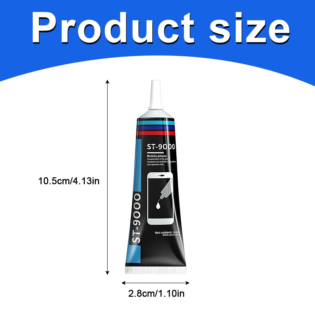Colla per Cellulari Kit di Riparazione Schermo, Adesivo Trasparente per Display Smartphone con Attrezzi, Impermeabile e Antipolvere, per Telefono, Tablet, Fotocamera