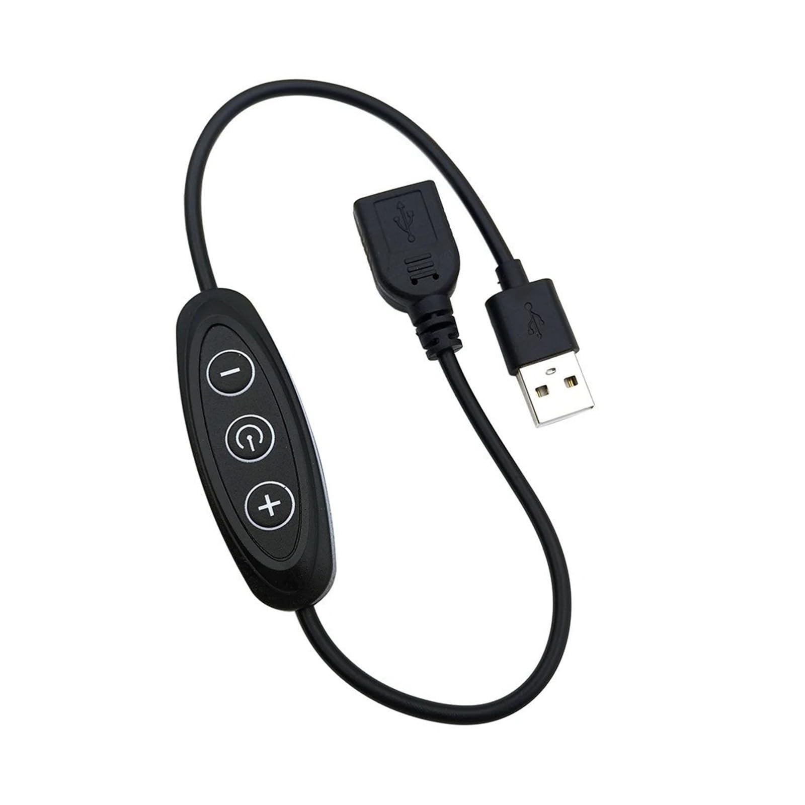 Interruptor de atenuación USB de 3 teclas, 5 V, 2 A, cable controlador de atenuación de luz LED de 8 niveles (3KEY-USB-B)