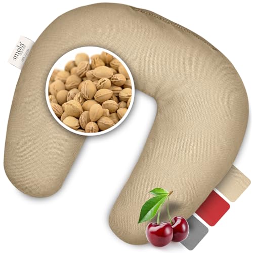 Cuscino Termico Con Noccioli Di Ciliegia Grandecuscino – Riscalda In Microonde O Raffredda In Freezer, 50x20 Cm, 5 Camere, Cotone 100%