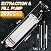 ecpiunk Automotive Fluid Extractor, Oil Extractor Pump, Upgrade Manual Extraction and Filling Pump, Oil Change Syringe, Suction Vacuum Fuel Car Transfer (200CC)