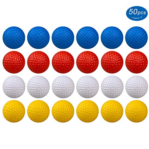 KOFULL Golf Practice Ball, Hollow Golf Plastic Ball for Indoor Training -Pack of