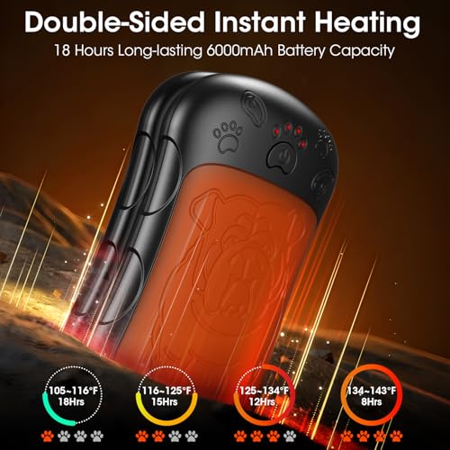 Olv A22 Hand Warmers Rechargeable 2 Pack Strong Magnetic 18Hrs Longer Heating Portable Pocket-Sized Hand Warmer 6000Mah Usb Hot Heater Birthday Gifts thumb #2