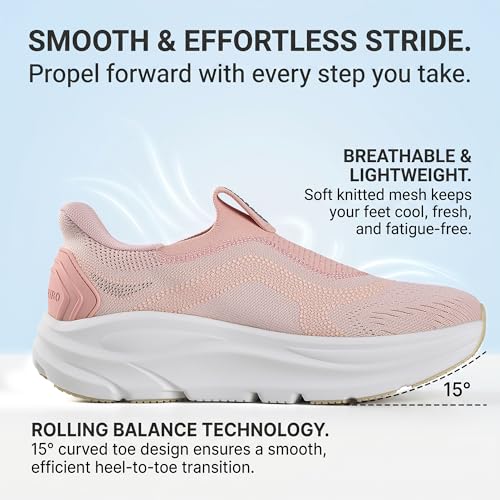 Image of JACKSHIBO Wide Toe Box Shoes Women Zero Drop Arch Support Wide Sneakers