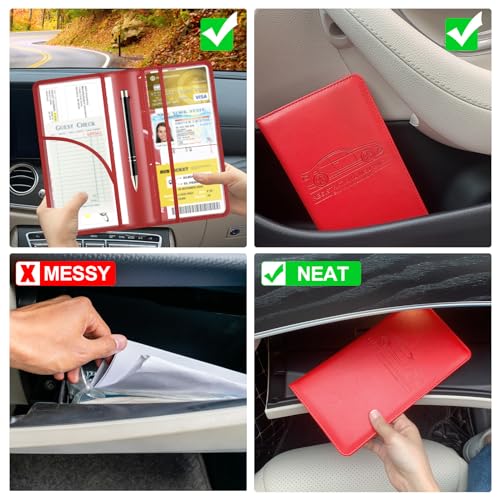 Porta Documentos para Auto Rojo miniatura 6