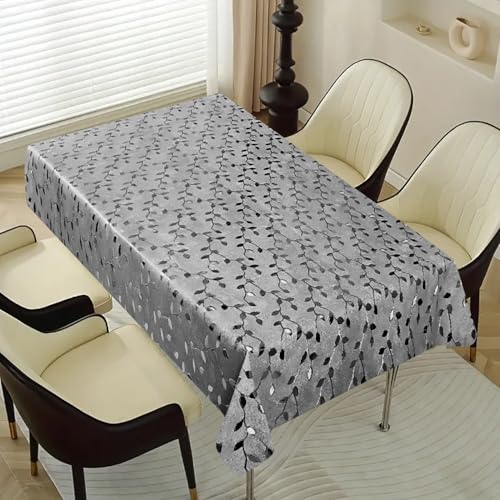 Image of Dakshya Industries PVC Waterproof Withoutlace Dining Table Cover (Size - 54X78 Inch) Rectangle 6 Seater Heat Rasistant, Chang A1