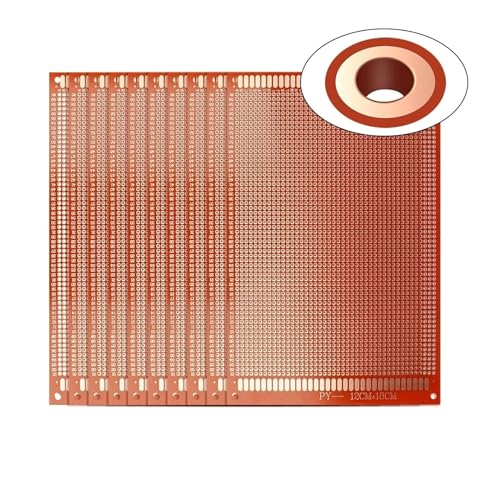 Carte PCB prototype de 12x18 cm supérieure pour soudure propre de circuits audio - 3