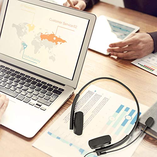 image for DQQ USB Headset with Noise Cancelling Microphone for PC, Computer Wire