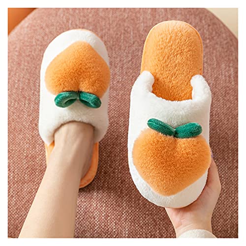Zapatillas de casa Zapatillas de algodón zapatos de invierno hembra con tacones for el hogar parejas de hogar zapatos de felpa interior zapatillas de lanas de lanas de otoño invierno 1 par Calzado