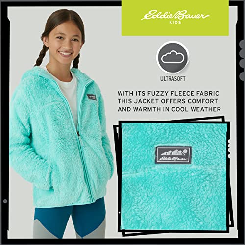 Image of Eddie Bauer Kids' Zip Up - Kids' Full Zip Ultra Soft Sherpa Fleece Hoodie Sweatshirt for Boys and Girls (5-20)