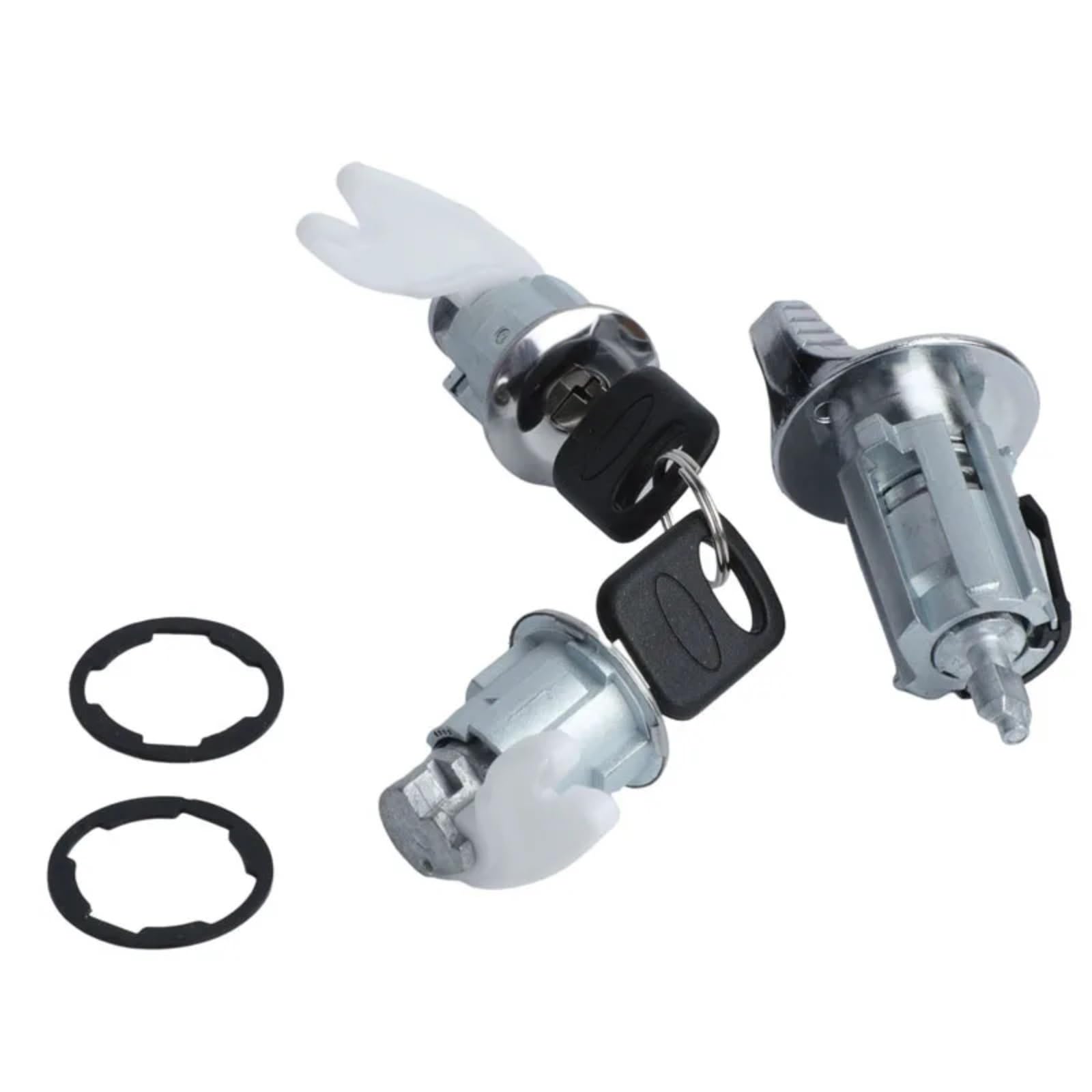 Interruptor De Cilindro Cerradura De Encendido Con 2 Accesorios Clave Coche Compatible Con Ford Para F250 F350 1992-1995 OE FF15LC1438 C42150 Cilindro encendido con llave