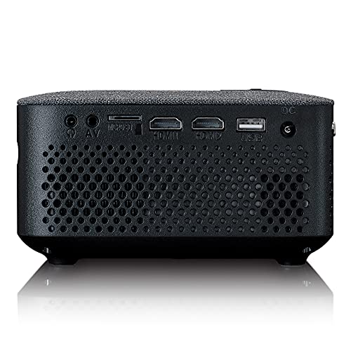 Lenco LPJ-700 Mini Beamer - Bluetooth Beamer - Mini Projector 4000 Lumen - 30.000 uur levensduur - Full HD - Bluetooth 5.0-2 x HDMI - USB - afstandsbediening - zwart/grijs - Image 7