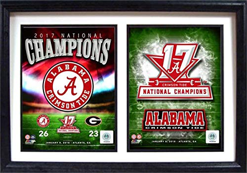 12x18 Double Frame - 2017 National Champion Alabama Crimson Tide