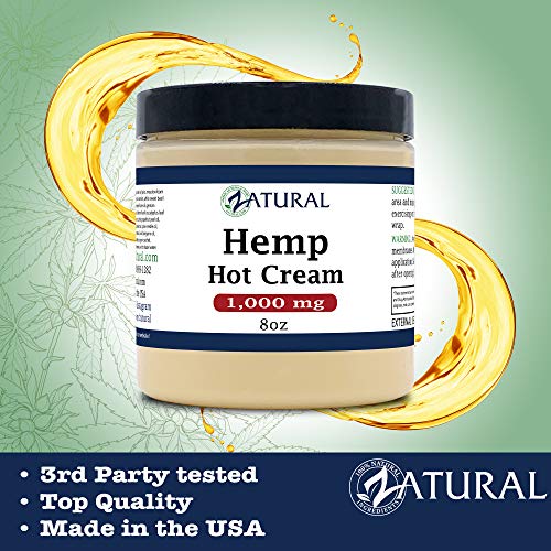 Zatural Hemp Hot Cream 1,000mg with Essential Oil Blend, Aloe, Hemp, and more (1,000mg) - Image 4