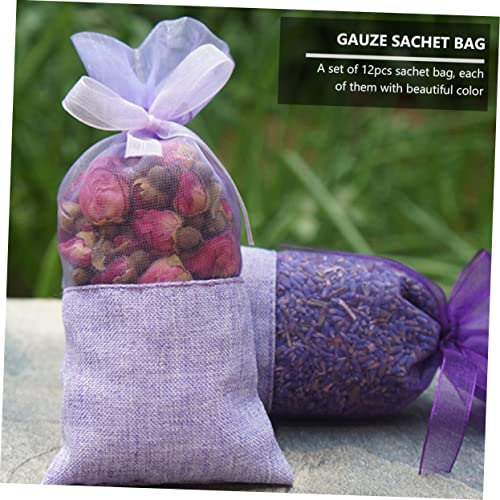 Bolsas de saquitos de gasa aromáticos lavanda 12 piezas miniatura 3