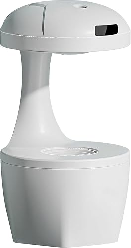 Generic Humidificador ultrasónico y reloj antigravedad, diseño de gotas de agua para dormitorio, hogar y oficina, tanque de 27.1 onzas líquidas,