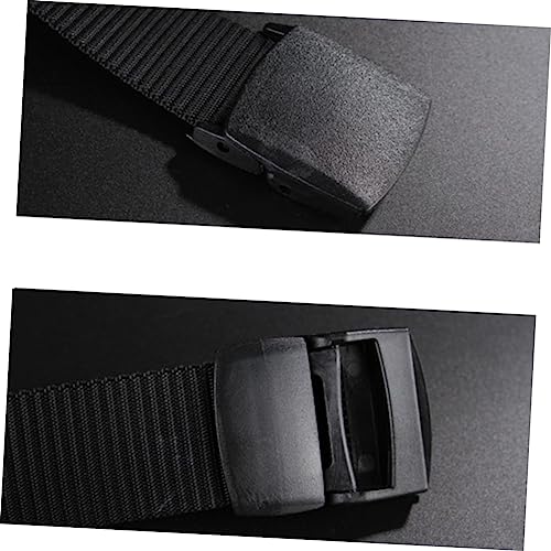 Men's Belt Canvas Web Belt Automatic Buckle Non-metallic Airport-friendly for Jeans Pants4