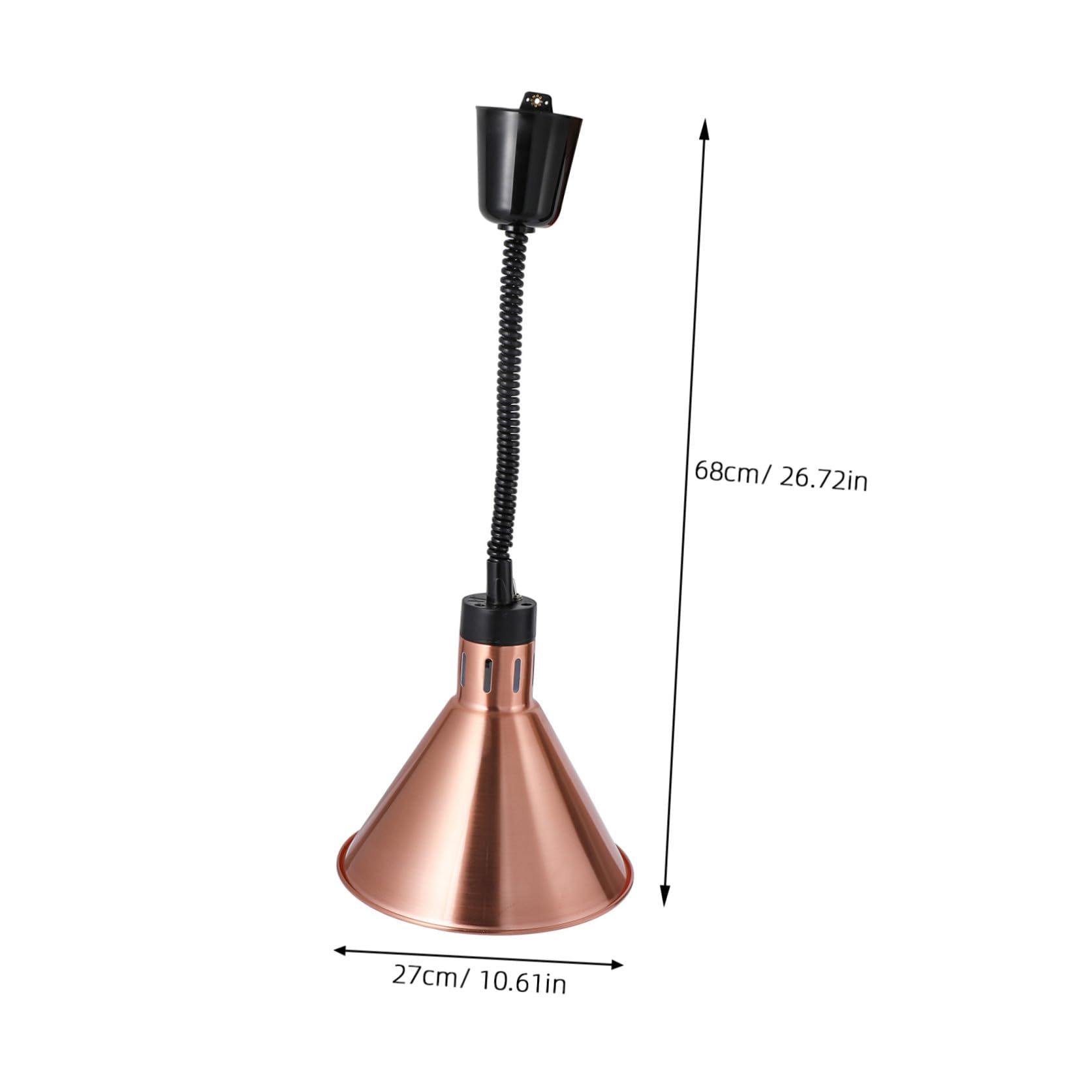 MAGICLULU 1pezzi Lampada Riscaldante Telescopica per Alimenti Luce Scaldavivande Buffet Metallo Resistente alle Alte Temperature Altezza Regolabile per Ristoranti Hotel e Cucine