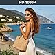 cyi Klein Kamera Sonnenbrille 1080P HD, Tragbare Action Kamera Brille mit Foto/Video-Funktion, Mini Videokamera Sport Brille für Radfahren, Wandern & Camping mit 16GB Micro SD Karte