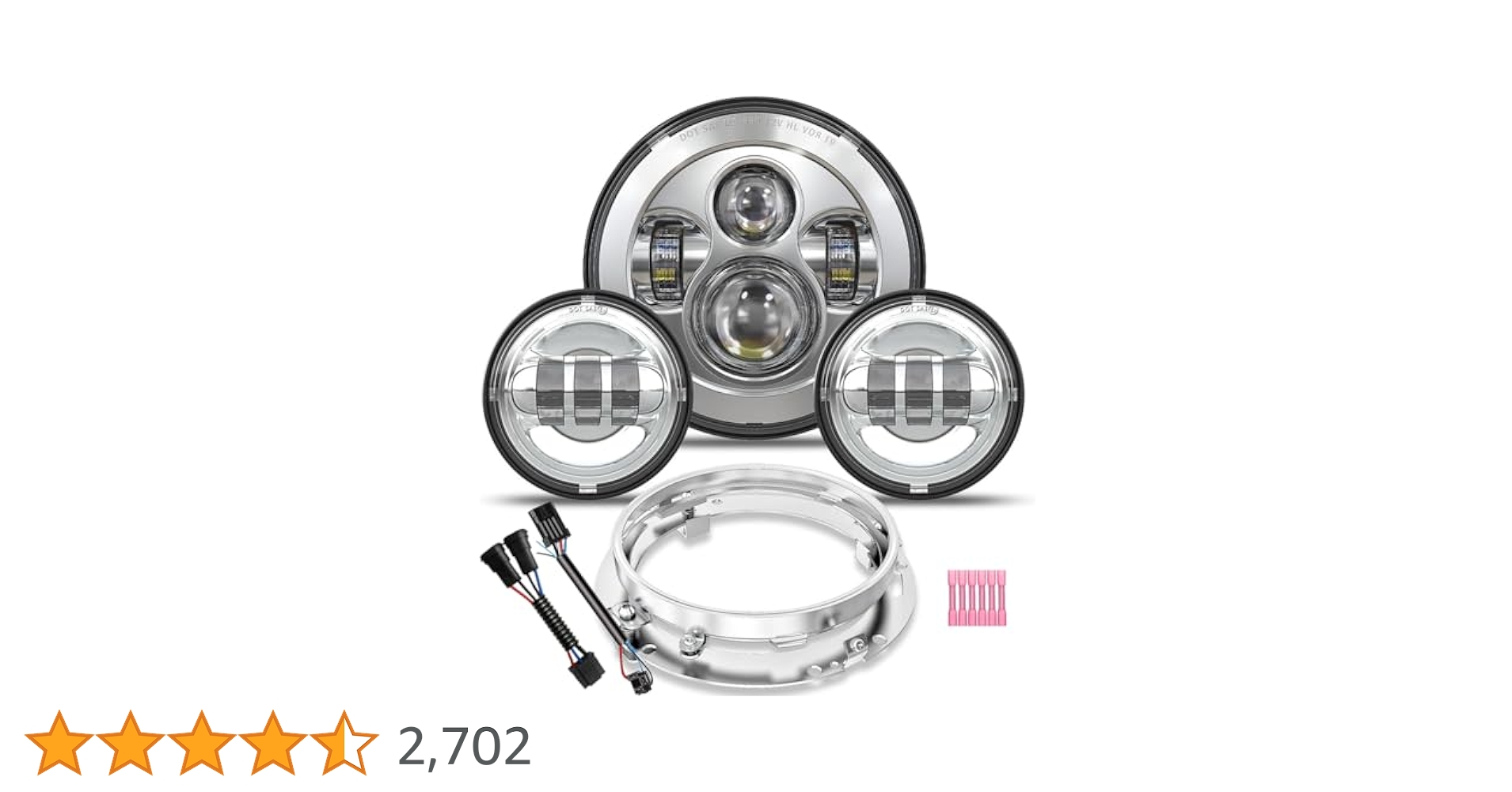 英国 stadium ビンテージ フォグライト　ペア Amazon | XPCTD 7インチ オートバイ LED ヘッドライト 4.5インチ