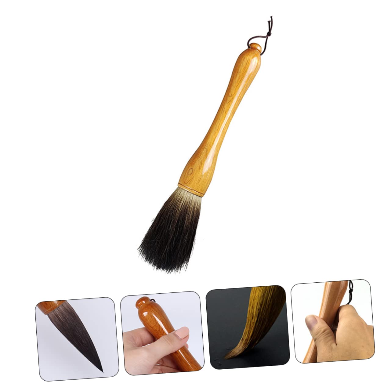 Gadpiparty Calligraphy Brush Pen Wooden Brush Pen for Writing Chinese Calligraphy Design