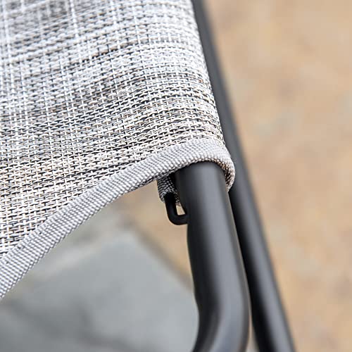 Outsunny Garden Rocking Chair, Outdoor Indoor Sling Fabric Rocker For Patio, Balcony, Porch, Grey #TOP7