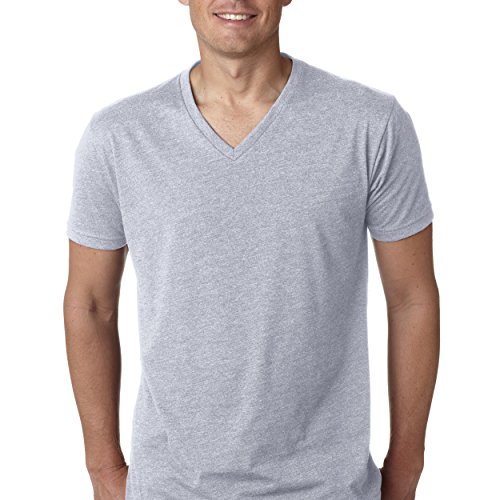 Next Level Apparel 6240 Mens Premium CVC V-Neck Tee - Dark Heather Gray44; Large