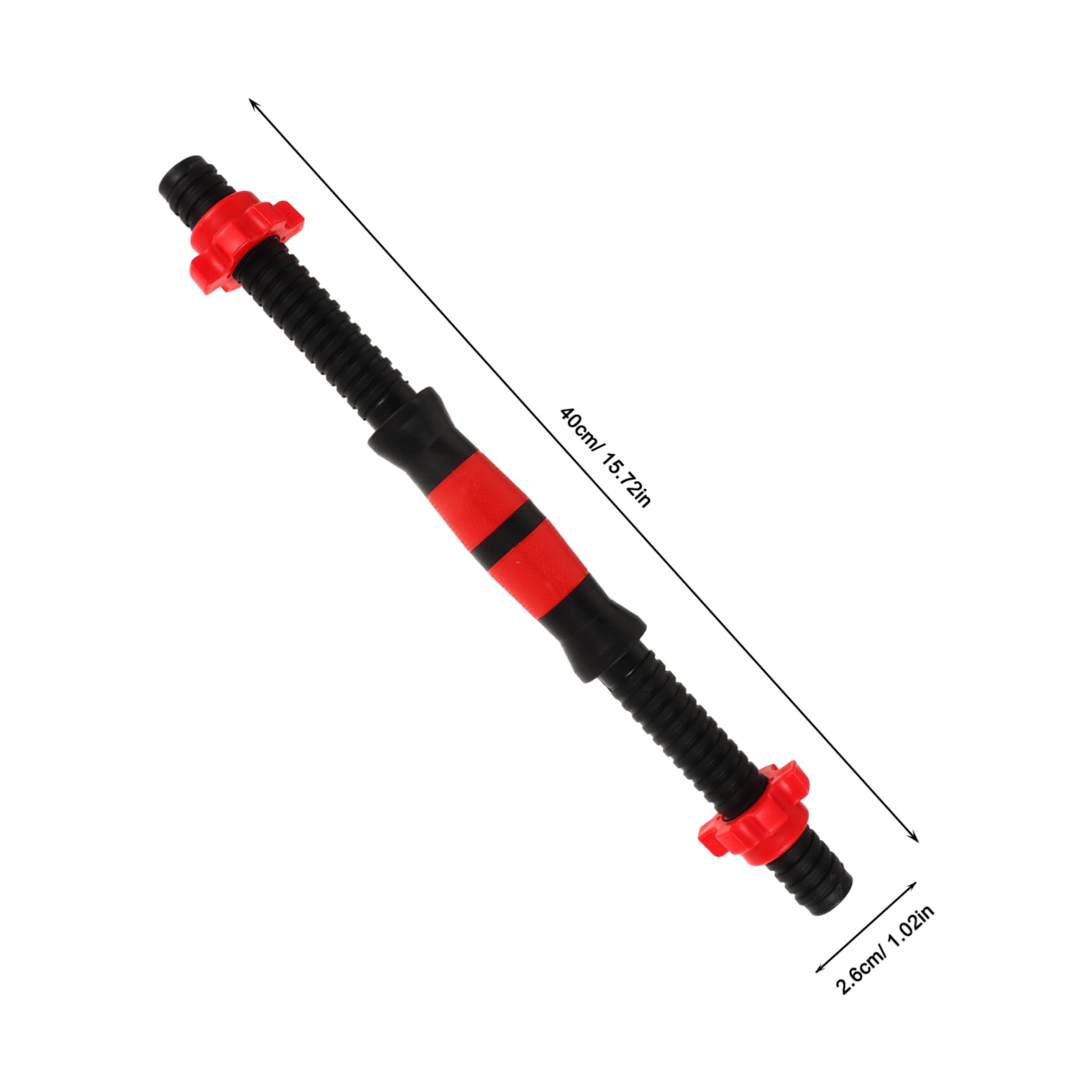 IMIKEYA Set of 4pcs Nuts Dumbbell Bar Dumbbell Handle Spinlock Collar Barbells Accessory for Gym Versatile Strength Training Tool (random)