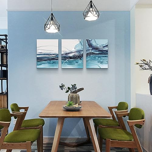 Canvas Wall Art For Living Room Modern Wall Decorations For Bedroom Office Wall Decor Painting 3 Piece Framed Canvas Art Prints Ready to Hang Inspirational Abstract Ink Pictures Home Decoration