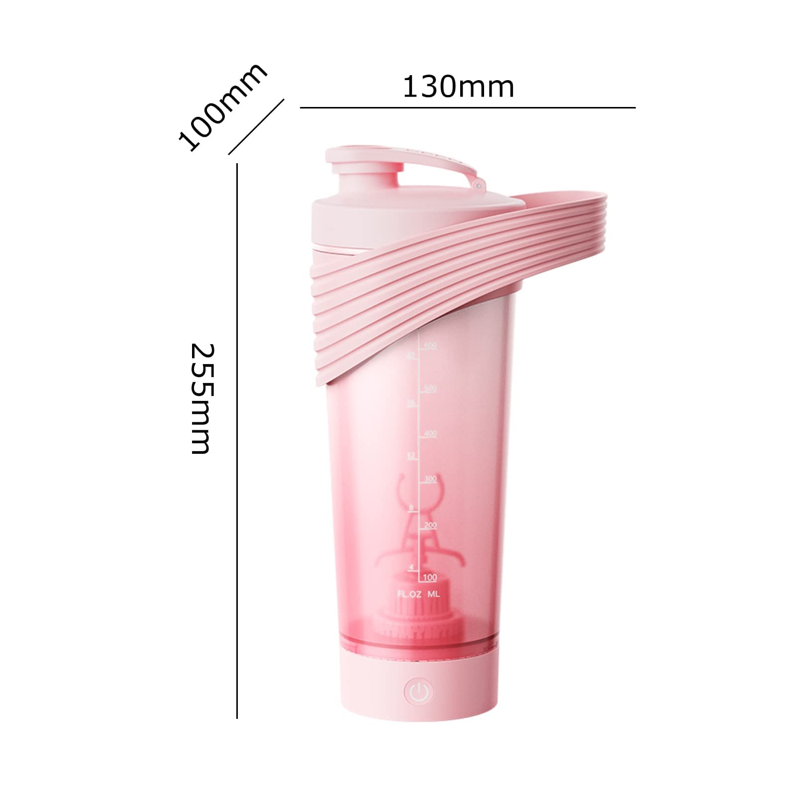 Bottiglia elettrica dello Shaker proteico, Bottiglia del frullatore del frullato proteico, Tazze Ricaricabili dello Shaker per i frullati proteici, Tazza dello Shaker Sportivo di Grande,B
